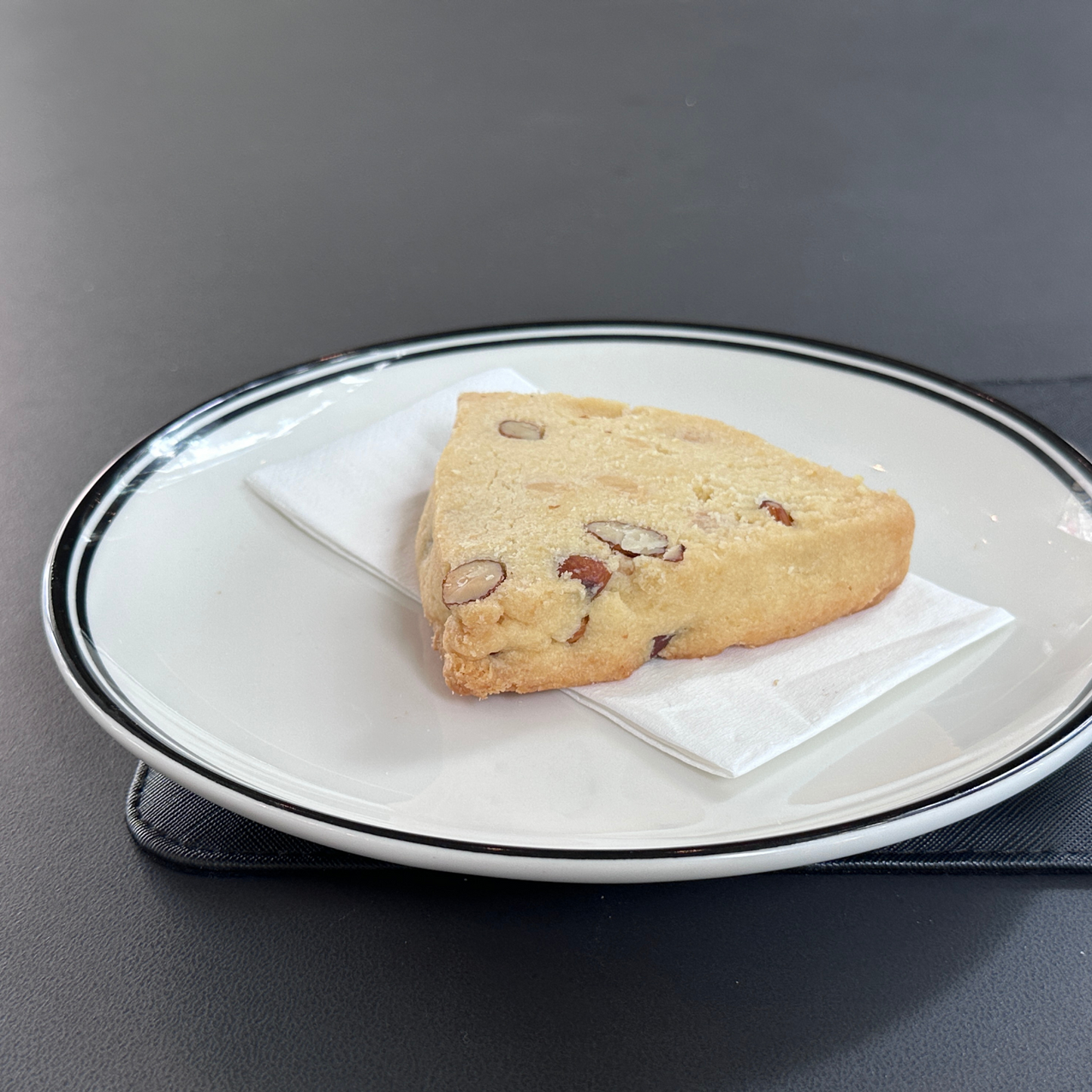 White Choc Almond Shortbread