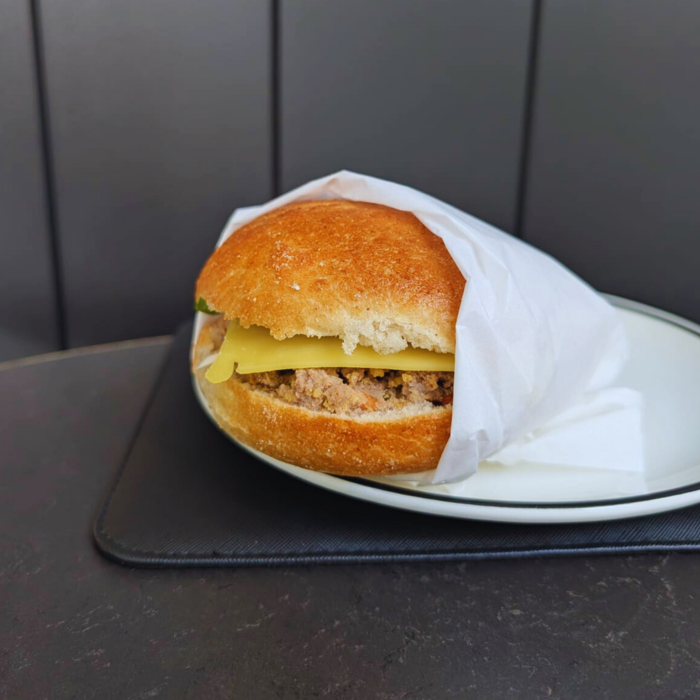 GINGER BEEF, cheddar, tomato relish, coriander, shallot