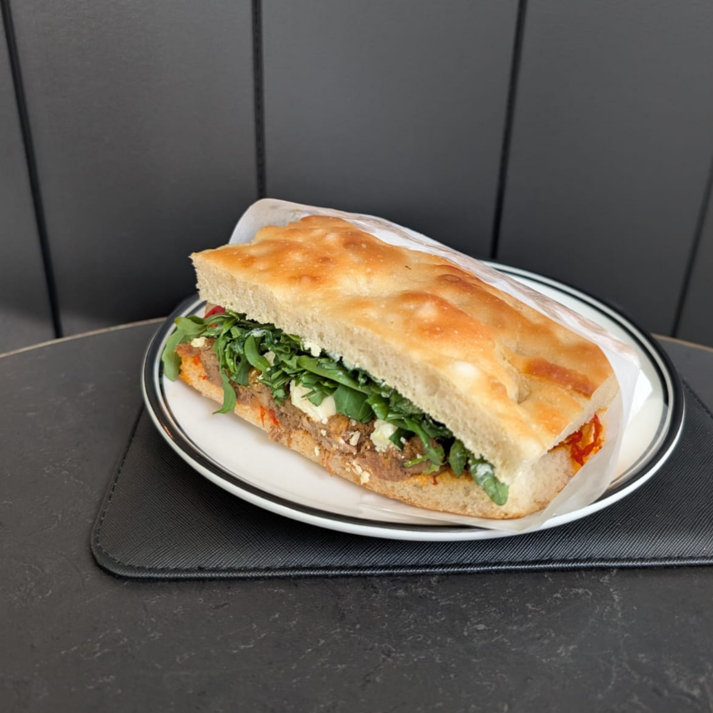 LAMB SHOULDER, chilli Jam, rocket, fetta