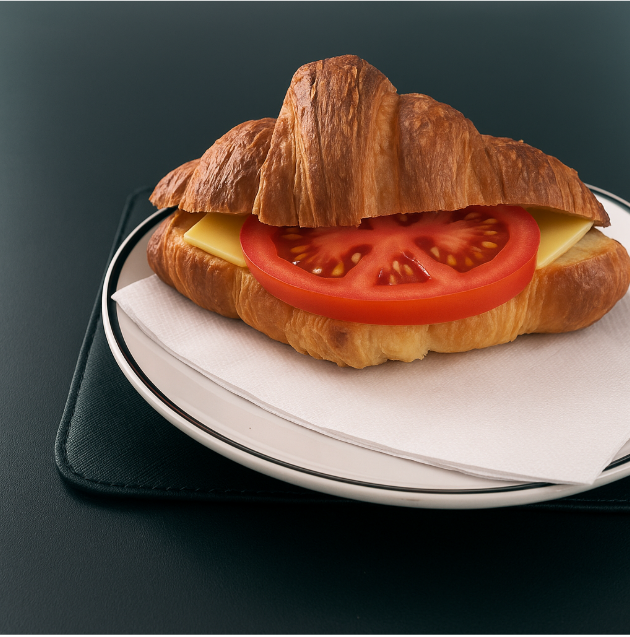 CHEESE & TOMATO CROISSANT